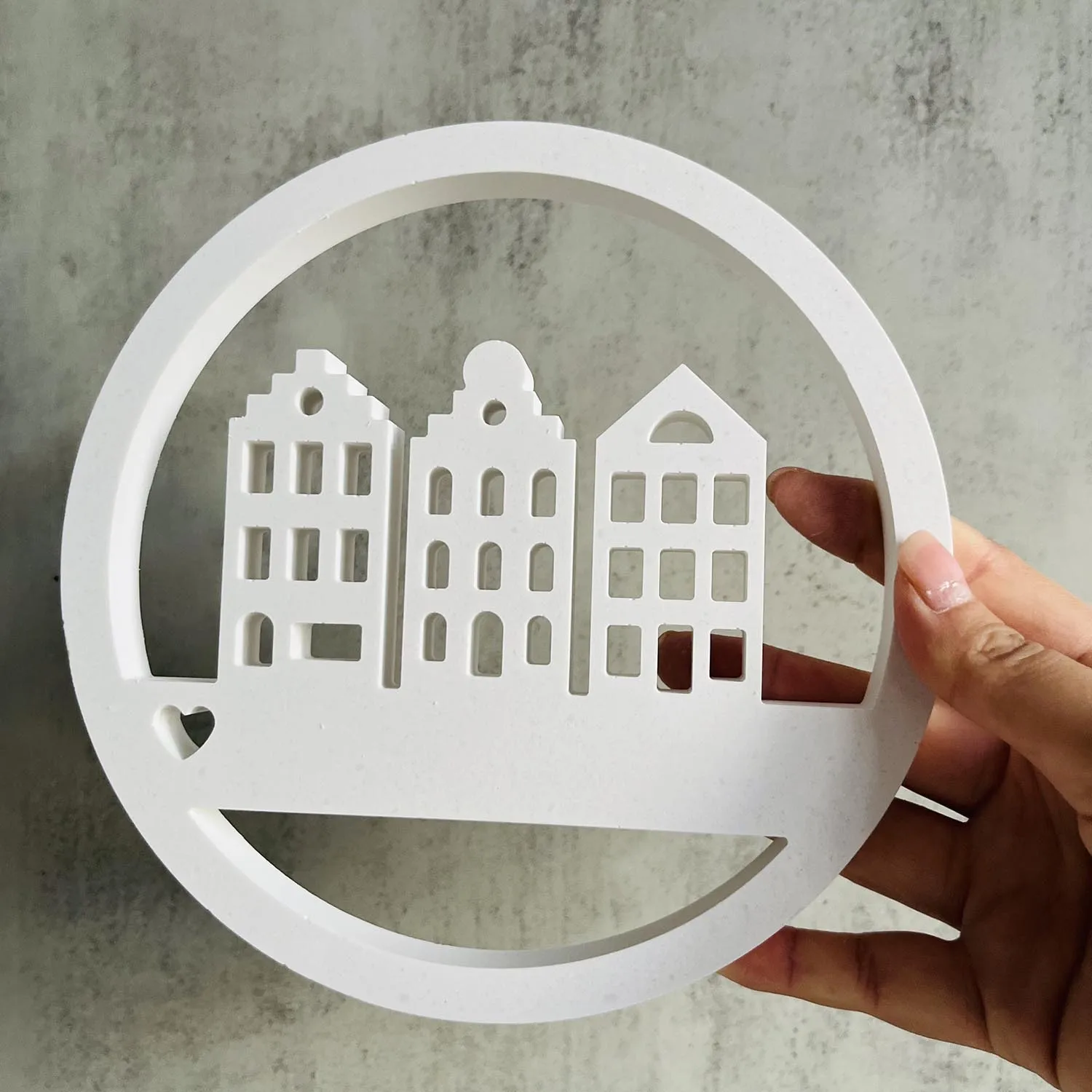 Подвесной знак для дома силиконовая форма подвесной дом Круглый Аромат