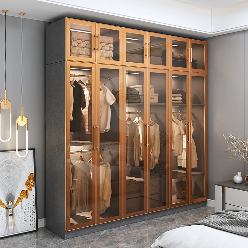 Для спальни простой стиль под заказ для одежды кабинета |