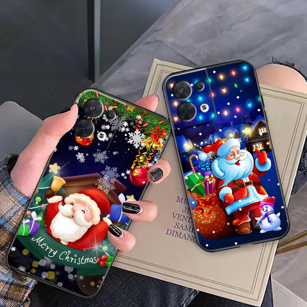 

Case For OPPO RENO 10 8 8T 7 7Z 6 6Z 5 4 3 2 2F PRO PLUS 4G FIND X2 X3 X5 5G Case Capa Funda Christmas Cartoon New Year Gift