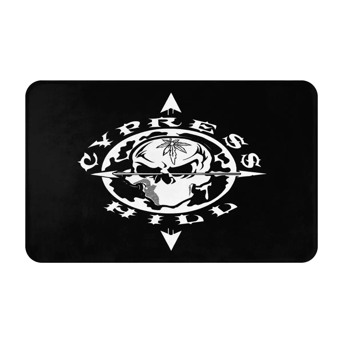 

Cypress Hill Black Round Carpet Modern Living Room Home Decoration Bedroom Floor Mat Non-slip Leisure Mat