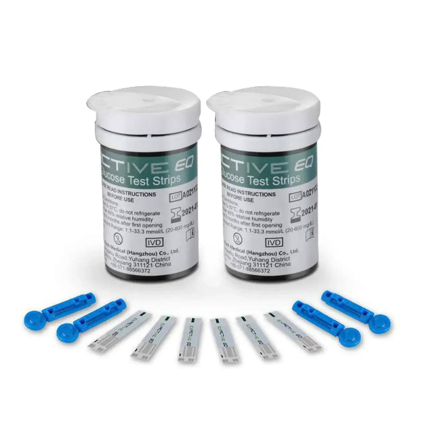 Медицинские тест-полоски для измерения уровня глюкозы EQ полоски в крови