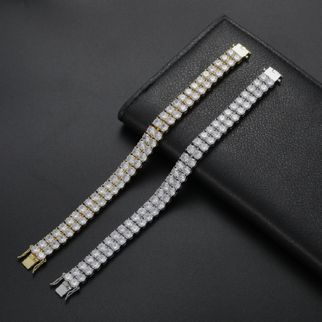 

Цепь для тенниса из латуни в стиле хип-хоп, ширина 10 мм