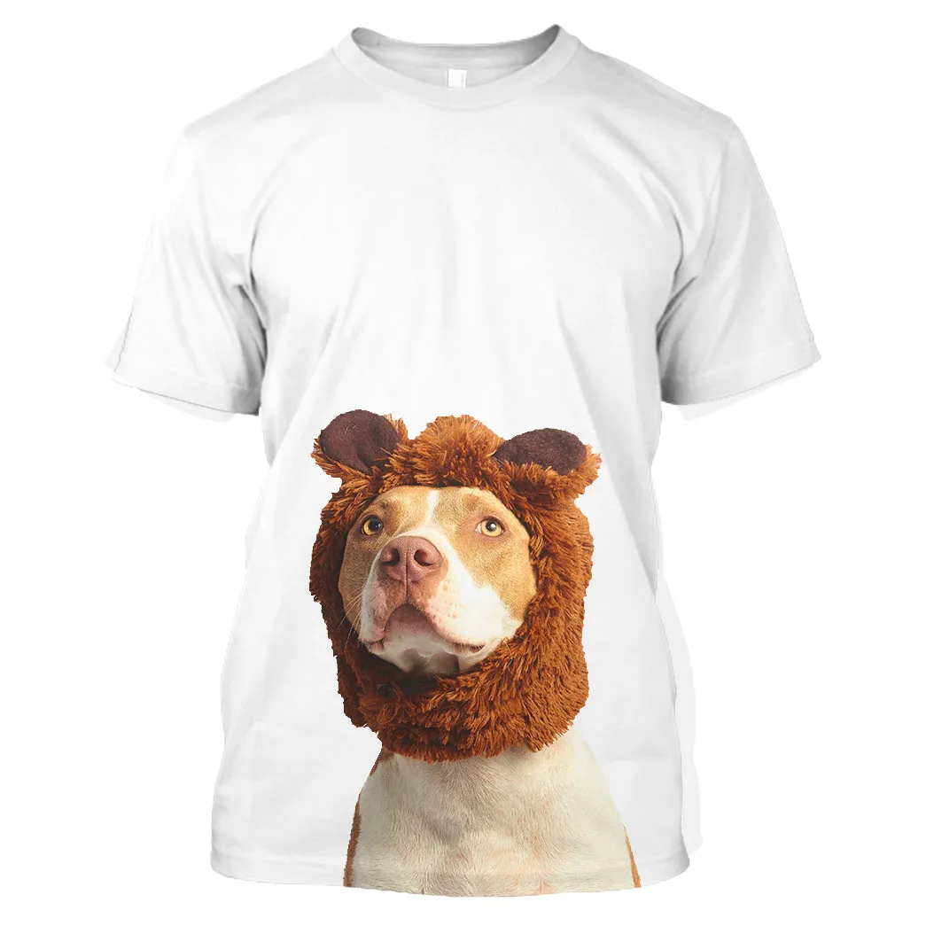

Jumeast Men 3D Graphic Tees Oversized Printed Aesthet Summer Fashion Funny Dog T Shirts For Men Streetwear Colourful Harajuku