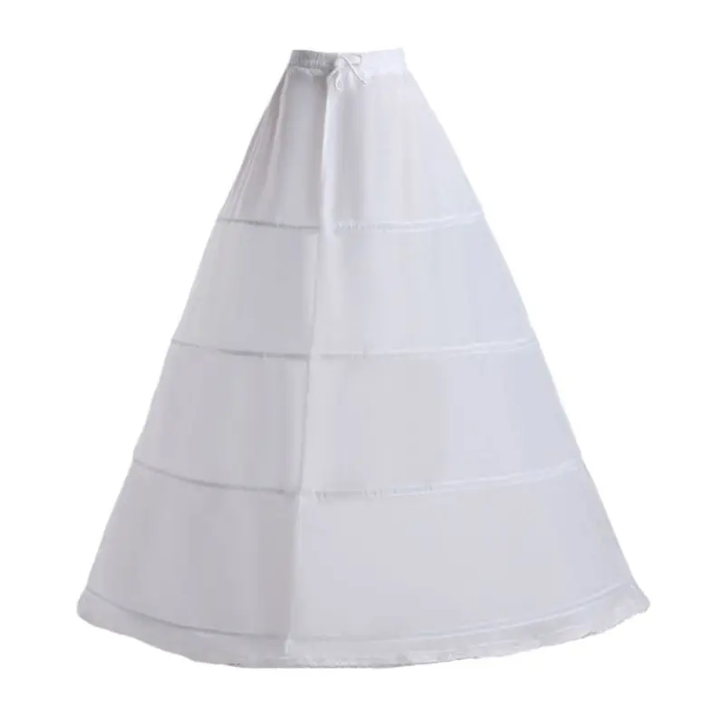 

Bride Wedding Dress Hoops Skirt Support Lady Girls Party Prom Ball Dress Inner Substrate Petticoat Long Underskirt 2023