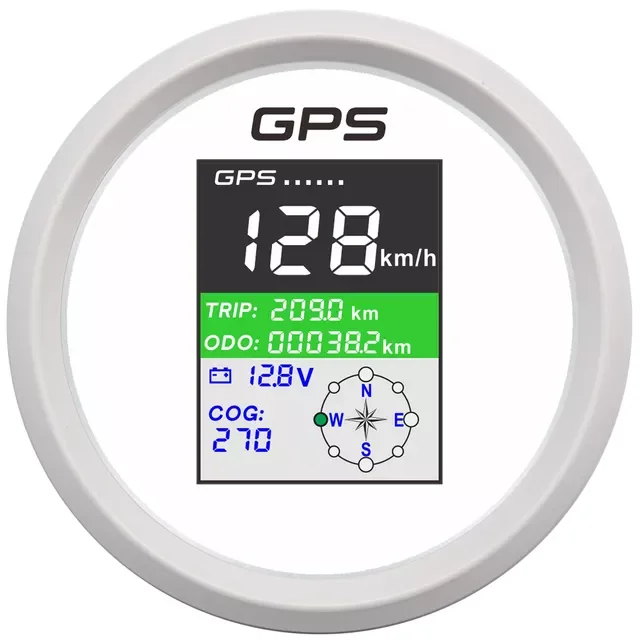

GPS Спидометр с GPS-антенной для лодки автомобиля моторной яхты TFT экран Водонепроницаемый одометр Регулируемый Trip ODO COG вольтметр