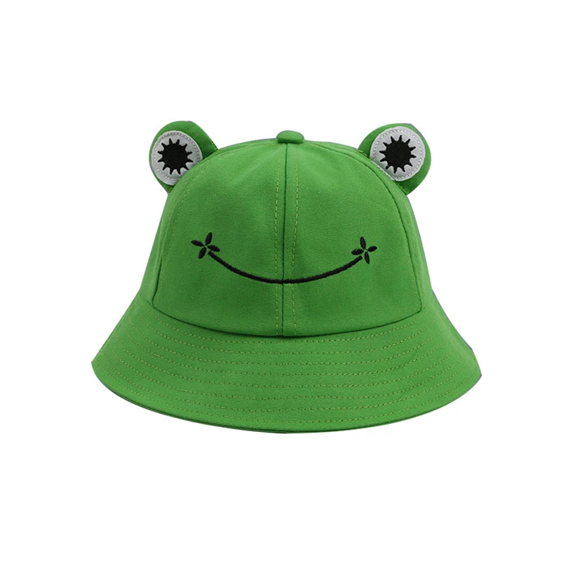 

Summer Sunscreen Fisherman Cap Beach Caps Outdoor Fishing Hunting Sunhat Headwear Foldable Cotton Cute Frog Bucket Hat Rapala