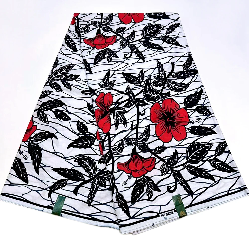 Настоящая африканская восковая ткань воск нигерийская Анкара принты блоков