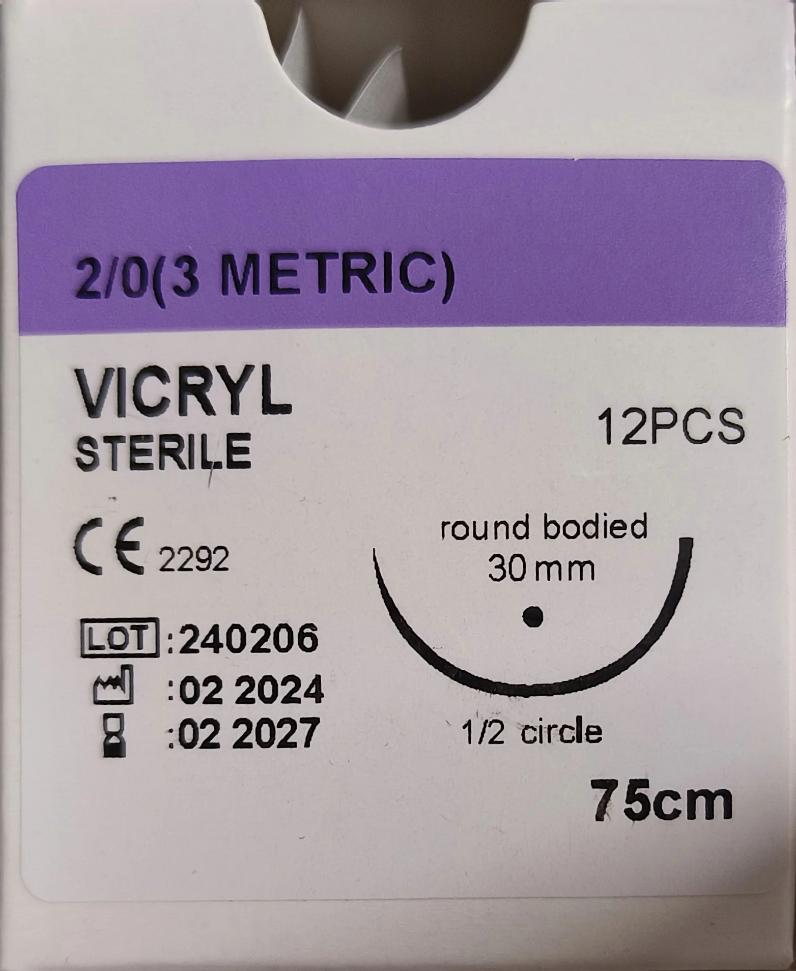 

Набор швов Vicryl Usp2-Usp5/0 для обучения собак