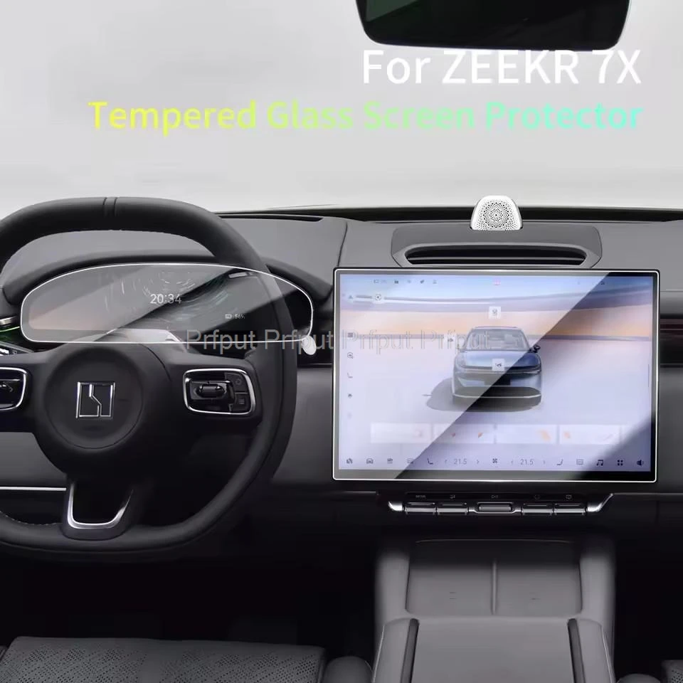 

Защитная пленка из закаленного стекла для ZEEKR 7X 2025, автомобильная развлекательная радиостанция, GPS-навигационный инструмент, 7x аксессуары