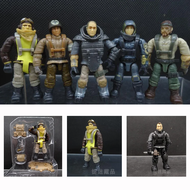 

Mega Bloks Call of Duty Pilot Soldier Shooter Action Figure Heroes Accessories Building Blocks Anime Model Toys Collection Gift