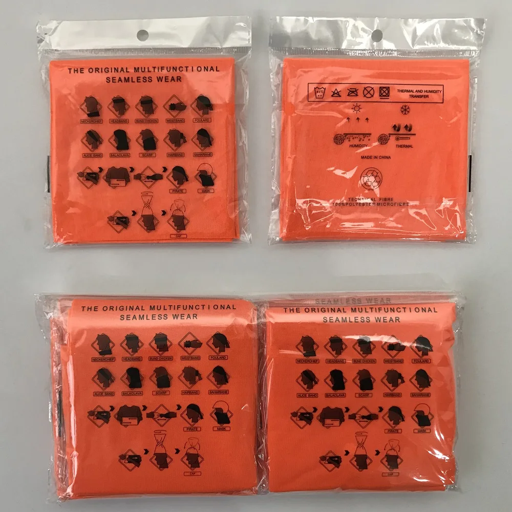 40 шт. бесшовная бандана по индивидуальному заказу спортивные маски-трубки шарф