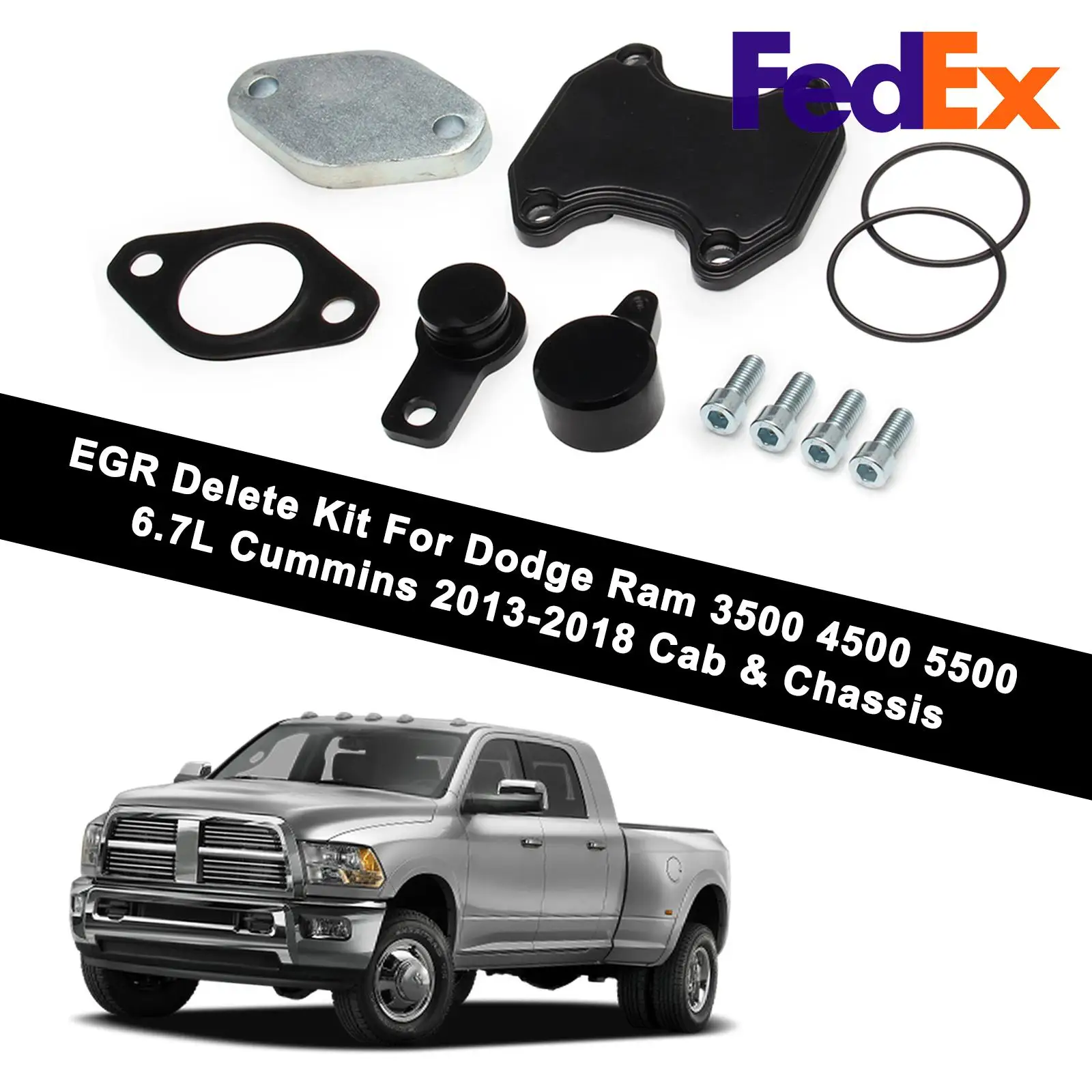 

TOPTENG EGR Delete Kit For Dodge Ram 3500 4500 5500 6.7L Cummins 2013 2014 2015 2016 2017 2018 Cab & Chassis