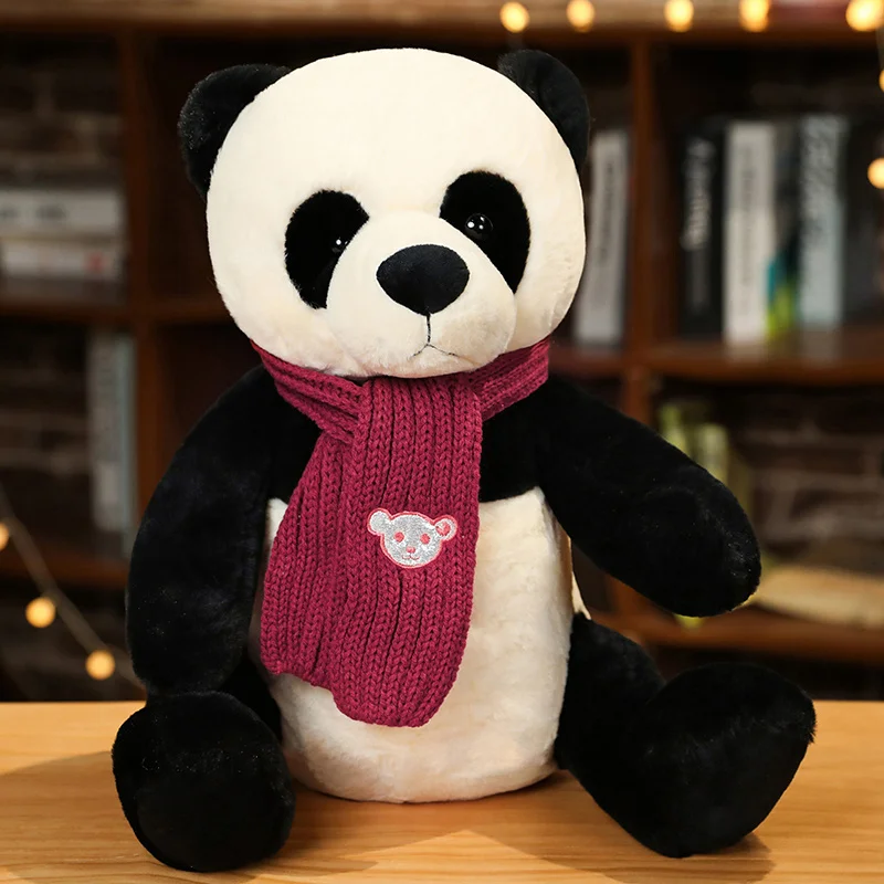 Милая гигантская панда, медведь, плюшевая сидячая игрушка, игрушечная подушка, Мультяшные милые куклы для девочек, милые подарки, 25-50 см