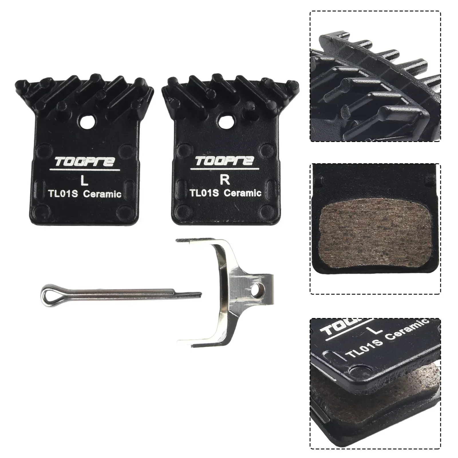 Практичные колодки дискового тормоза черные велосипедные детали алюминий +