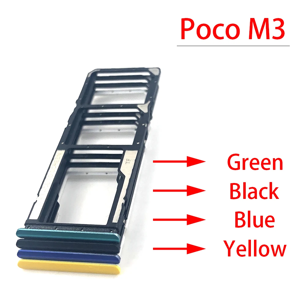 Лоток для SIM-карты Xiaomi Poco M3 50 шт. слот Micro SD адаптер со штырьком запасные части