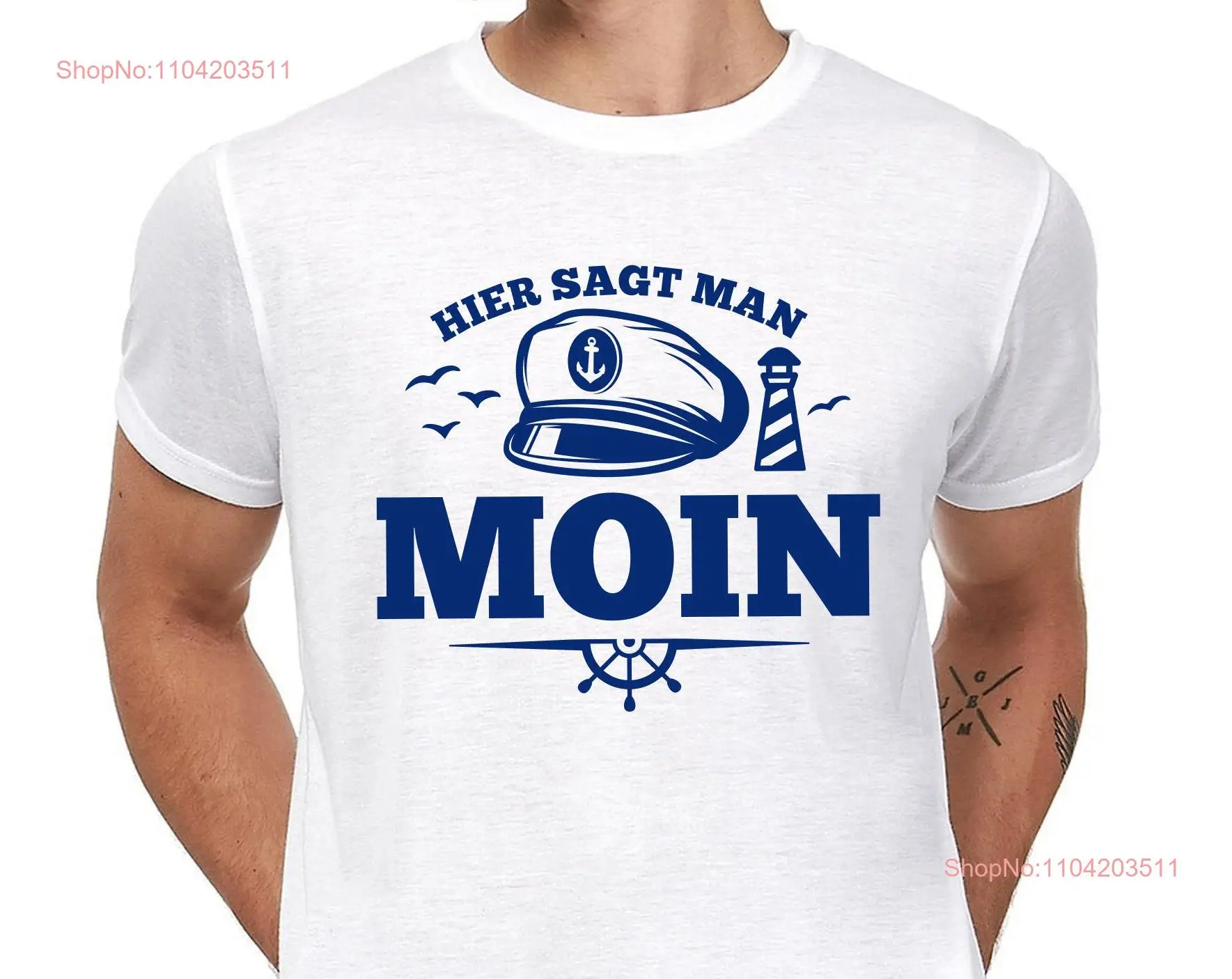 Here Says MOIN Lighthouse Maritim Nautical Baltic Sea East Frisia Hamburg Sylt Rostock Kiel Holiday Beach Seagulls