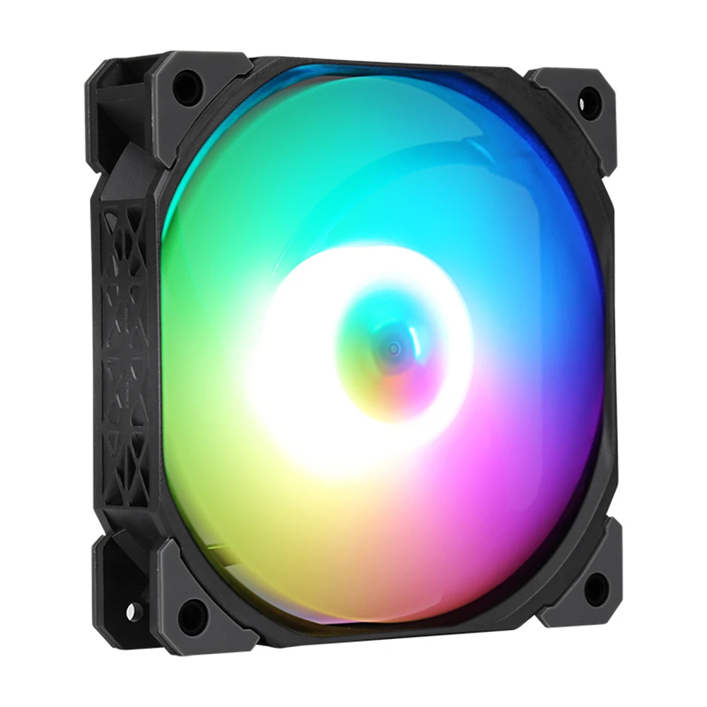 SAMA 120mm PC Computer Case Fan 4 PIN Adjustable RGB Led 12cm Cooling Mute Ventilador ARGB Cooler Adjust Speed Aura Sync - купить по