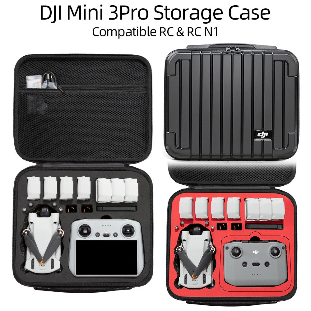 

Suitable for DJI mini3 pro storage bag black suitcase Drone Handbag Outdoor Carry Box Case latest authentic DJI mini3 pro