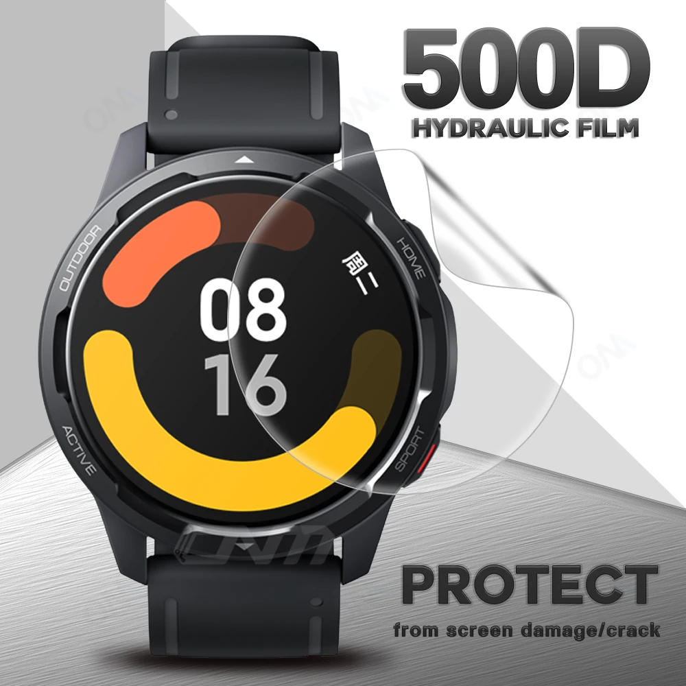 3 шт Гидрогелевая Защитная пленка для Xiaomi Mi Watch S1 Active / Color 2 Sport Smartwatch полная защита