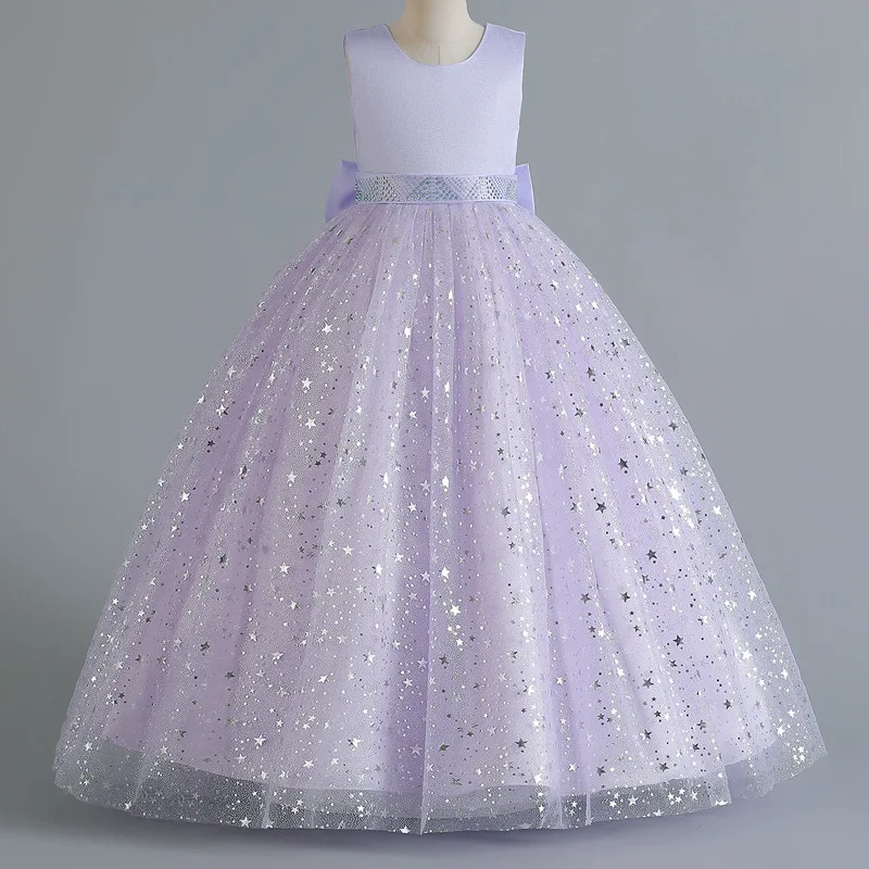 

2023 NEW Children Luxury Party Formal Dress For Wedding Birthday Kids Christmas Ceremonies Dresses Lace Tutu Flower Girls Dress