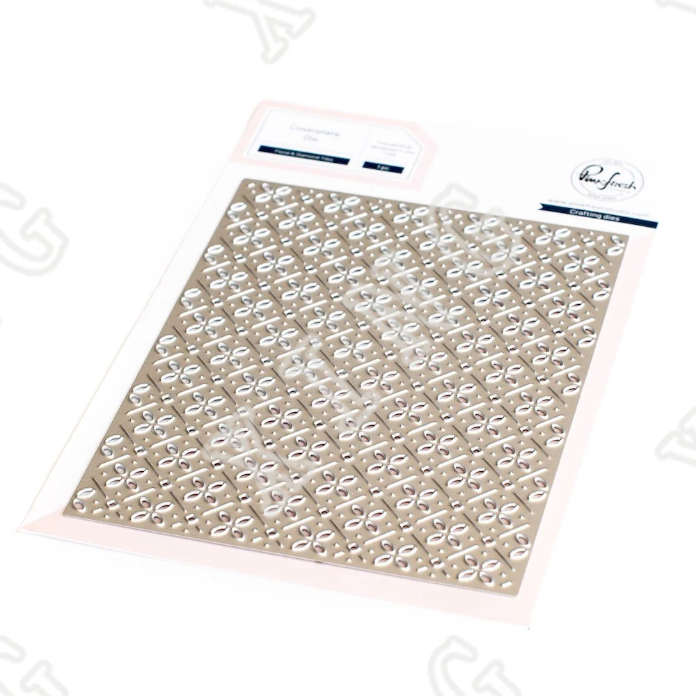 

2022 Floral Diamond Tiles Coverplate Metal Cutting Dies Scrapbook Decorate Embossing Template Diy Greeting Card Handmade Stencil