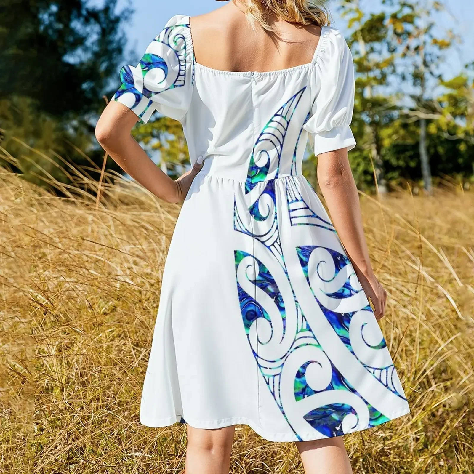 Зеландия Маори Пауа Морское ушко Кору Племенные Татуировки Искусство Носа Art