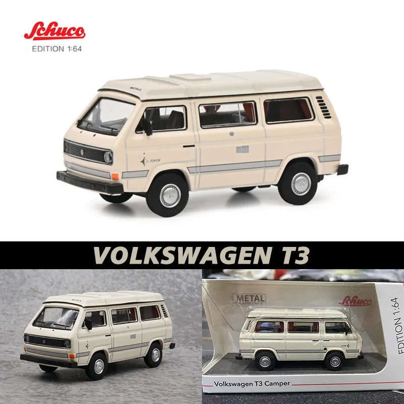 

Schuco 1:64 T3 Camper Bus Retro RV Alloy Diorama Car Model Collection Miniature Carros Toys