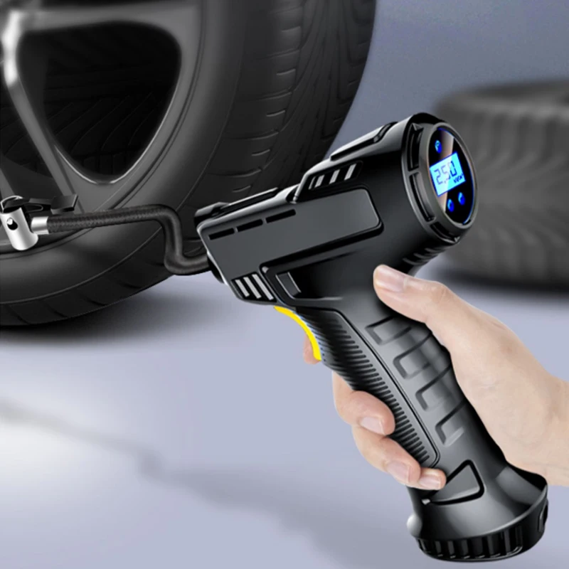 Купи Car Tire Inflator Pump Portable Digital Display Electric Tyre Air Pump Multifunction Wireless Air Compressor Car Accessories 1Pc за 1,084 рублей в магазине AliExpress