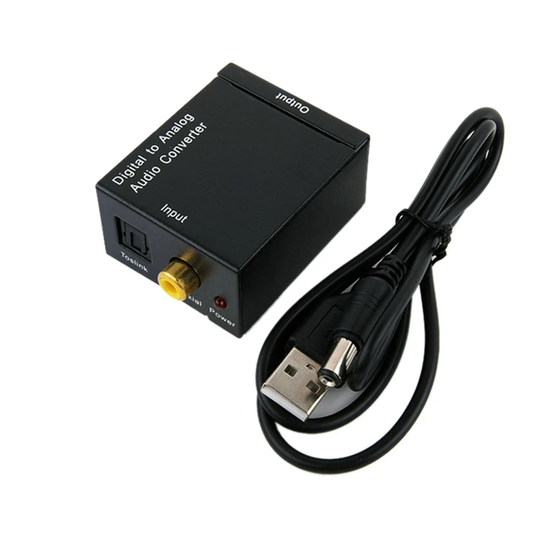 

Analog to Digital Audio Converter Analog to Optical Fiber Coaxial Signal Spdif 3.5MM RCA Amplifier Decoder