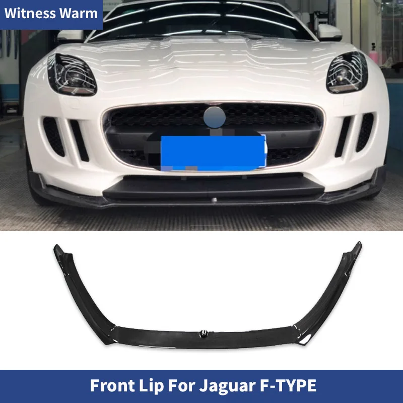 Спойлер на передний бампер автомобиля для Jaguar F-TYPE 2013-2019 спойлер из углеродного
