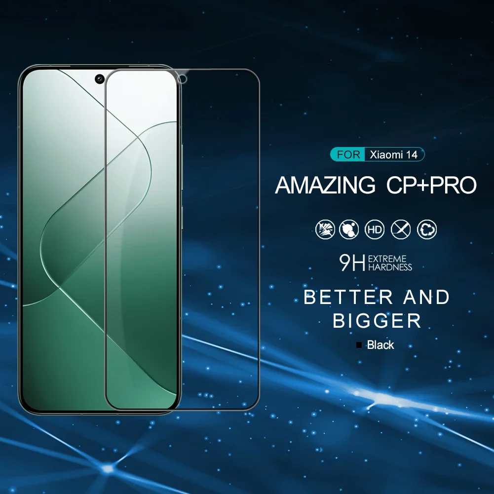 Для Xiaomi Mi 14 5G Nillkin закаленное стекло CP + PRO полное покрытие клейкая защитная пленка