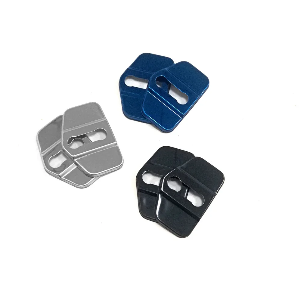 

4 PCS Car Door Lock Cover Stainless Steel Protective Shall Cases Accessorie Emblem Case Fit for Geely Bo Rui GE 2018-2020