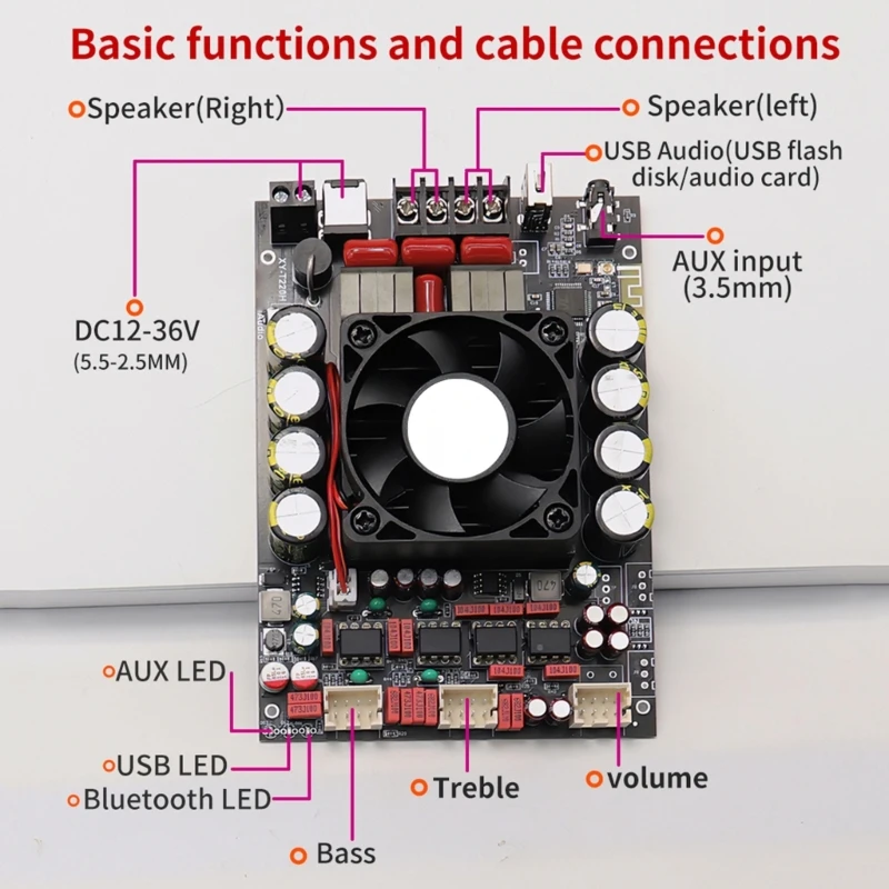 Плата усилителя XY-T220H TPA3251 220 Втx2
