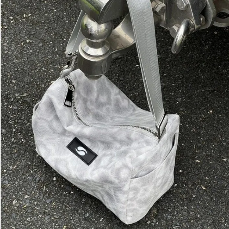 

Y2k Vintage Dot Print Canvas Crossbody Bags Large Capacity Shoulder Bag for Women 2023 Fashion New Zipper Women's Handbags