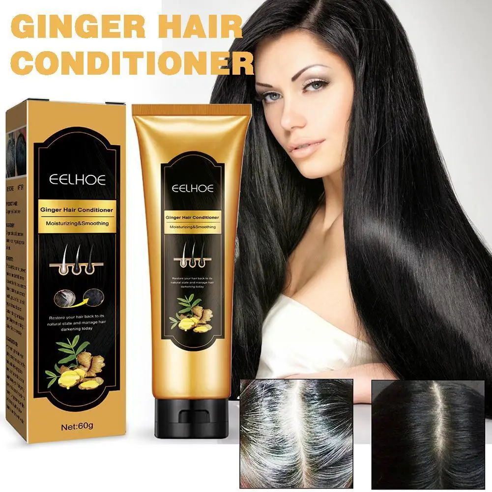 

Ginger Dark Hair Conditioner Ginger Essence Repairs Damage Hair Conditioner Repair Profissional Condicionador Softening R8K0