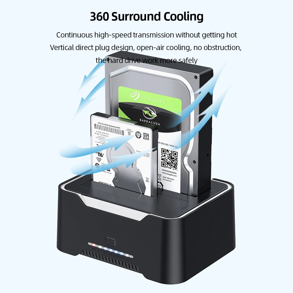 

Док-станция для внешних жестких дисков, USB 3,0-SATA, 12 В, 3 А