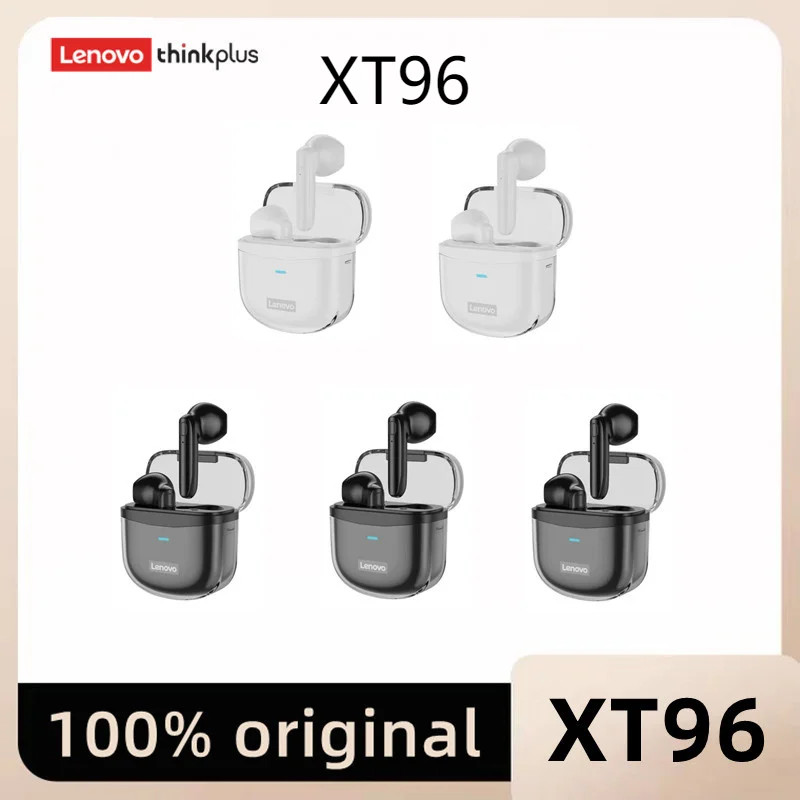 

Lenovo XT96 Wholesale Wireless Headset Bluetooth 5.1 In-Ear Sports Noise-Canceling Low Latency Gaming Headset 5/10 pieces