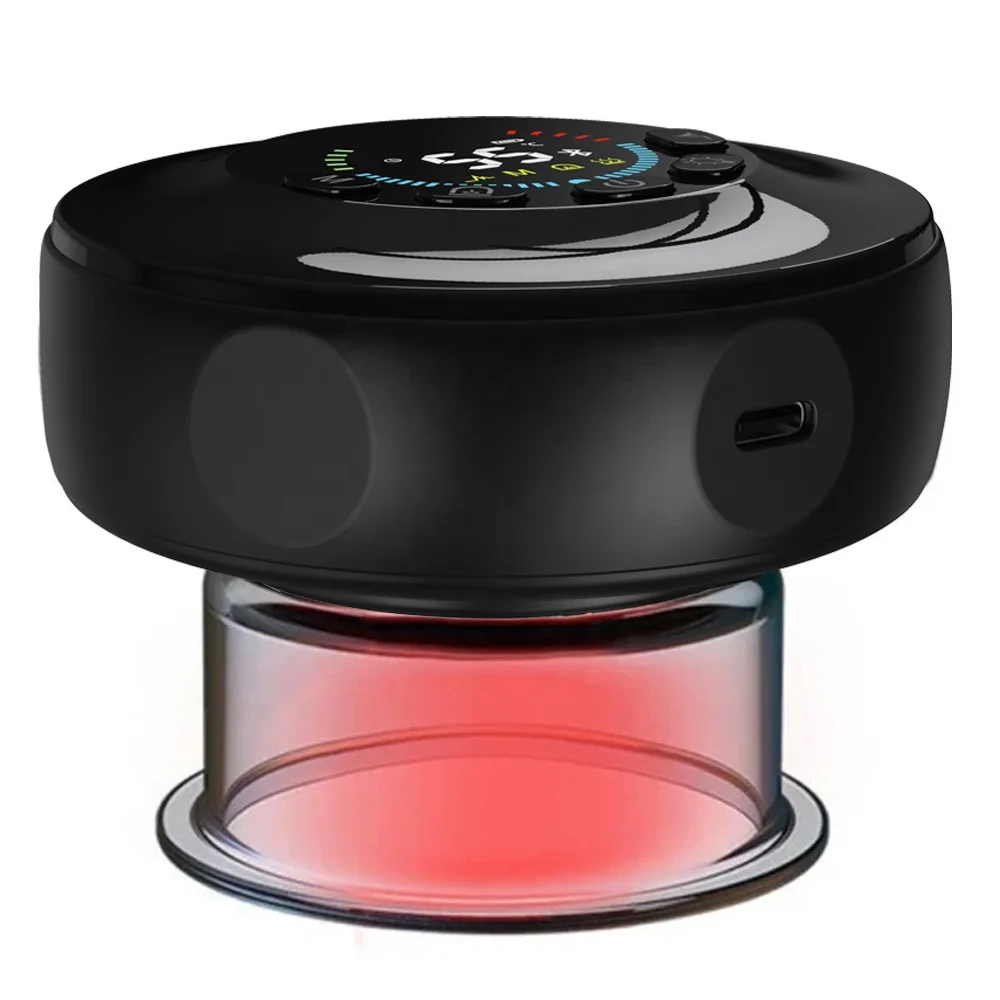 

Portable Intelligent Cupping Massager Vacuum Suction Cups Magnet Therapy Guasha Scraping Heating Massage smart cupping machine
