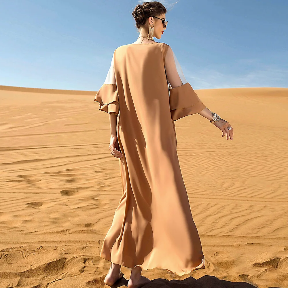 Eid Luxury Handwork Diamond Moroccan Caftan Party Evening Arab Muslim Dress Women Abaya Dubai Saudi Islam Kaftan Turkish Dresses