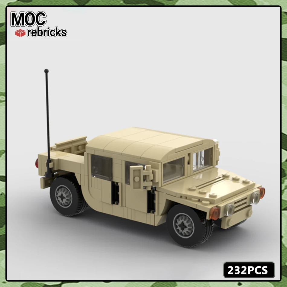 Конструктор MOC в стиле милитари детская игрушка сделай сам пикап оружие горячей