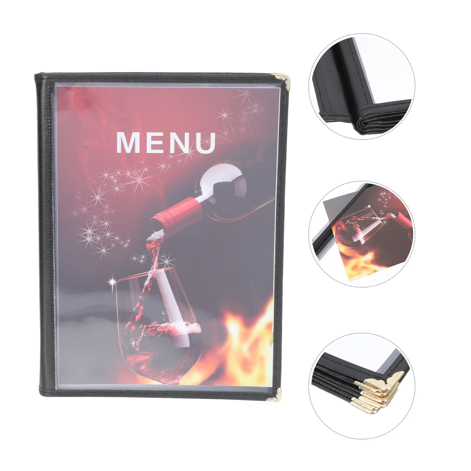 

Menu Cover Restaurant Covers Book Clear Folder Transparent Sleeves Binder Double Panel Pvc Holders Recipe Page View Cafe List
