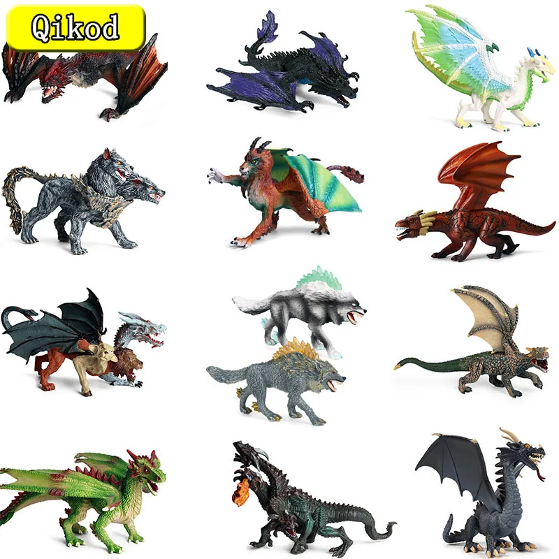 

Детская мультипликационная модель, динозавр, легенда, Ночная охота, дракон, летающий дракон, подвижная модель из ПВХ, детская Коллекционная ...