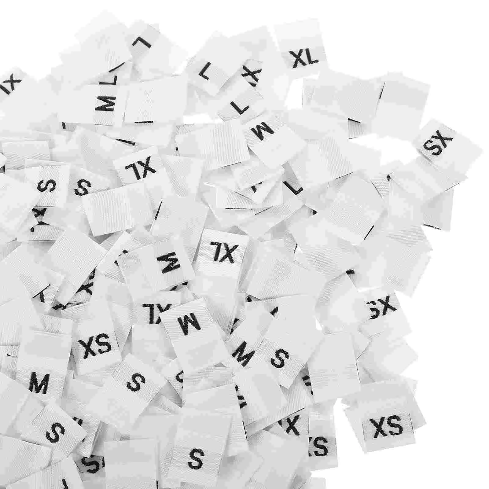 

Size Labels Tags Clothing Clothes Label Sew Woven Shirt Embroidered Tag Sewing Garment Folded Garments Fabric Cut Iron Stickers