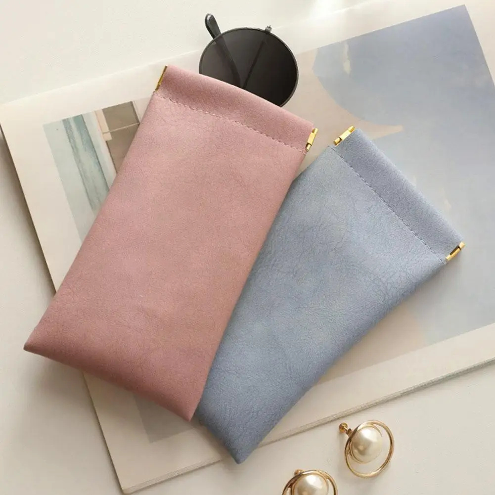 

Футляр для очков из мягкой искусственной кожи, портативный чехол для хранения солнцезащитных очков, водонепроницаемый защитный чехол, простой D3f2