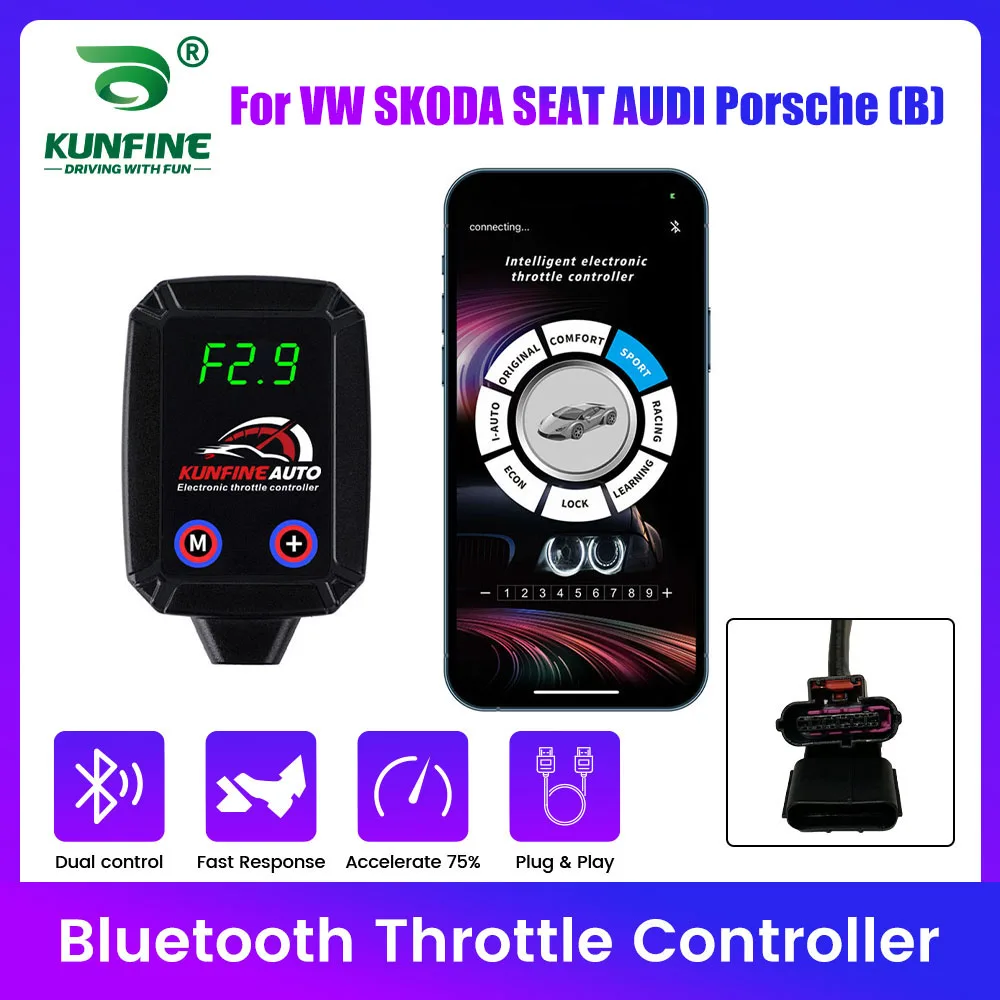 

Приложение Bluetooth электронный контроллер дроссельной заслонки автомобильный усилитель ускорителя для VW SKODA SEAT AUDI Porsche (B) тюнинговые детали аксессуар