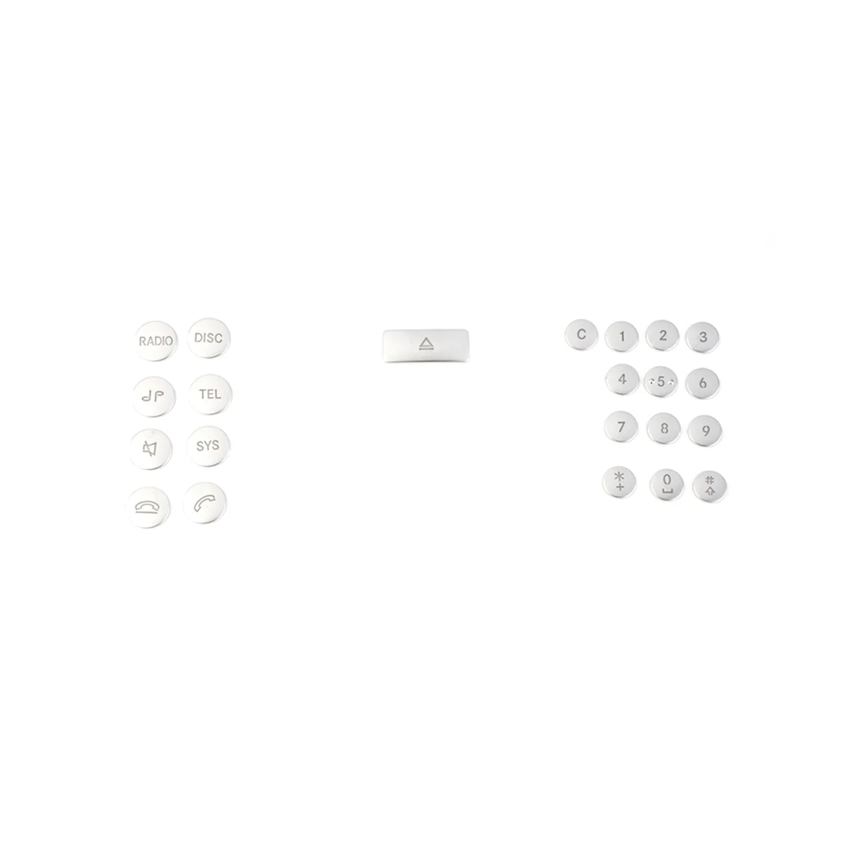 

Car Center Console CD Panel Button Sequins Sticker Trim for Mercedes Benz C Class W204 GLK X204 Accessories