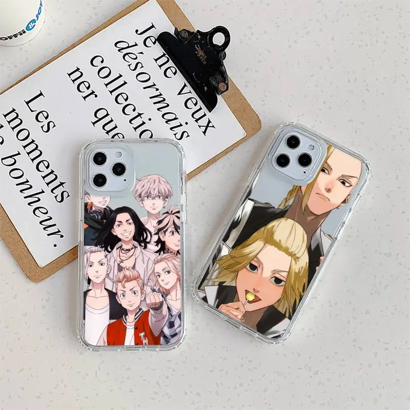 

Чехол для телефона с рисунком аниме Токио R-Revengers для iPhone 11 12 Mini 13 14 Pro XS Max X 8 7 6s Plus 5 SE XR, прозрачный чехол