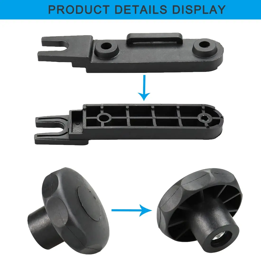 4 шт. U-образные зажимы для крепления на крышу автомобиля