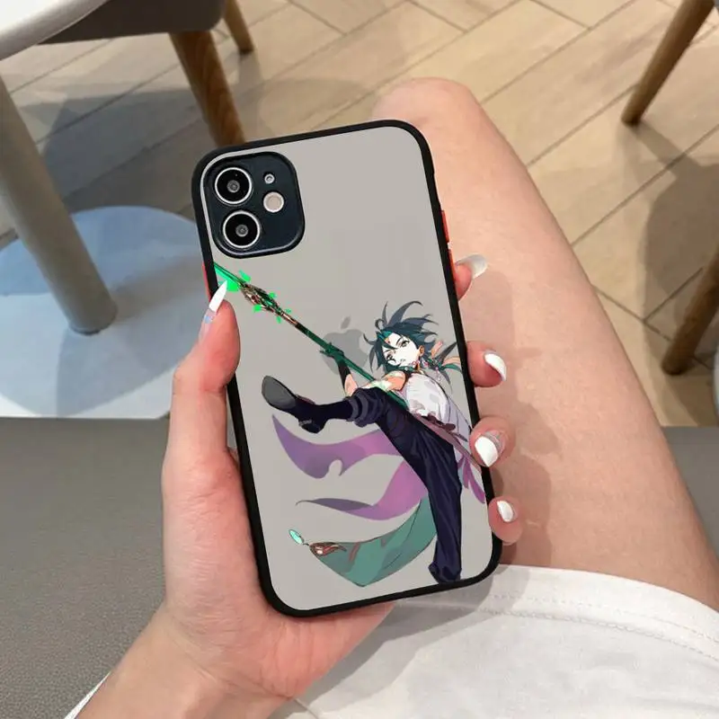 

Genshin Impact Xiao Phone Case for iPhone X XR XS 7 8 Plus 11 12 13 pro MAX 13mini Translucent Matte Case