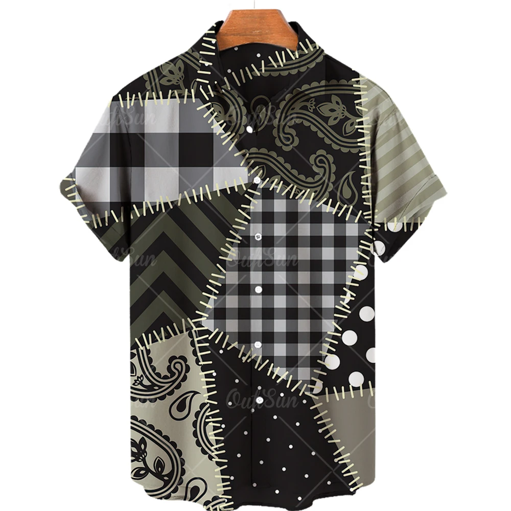 

2022 Summer Short Sleeve Shirt Advanced Fabric Pattern 3D Full Print Hawaiian Shirt Men's Casual Beach Shirt